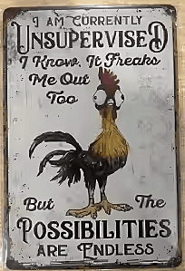 Assorted Metal Farm Signs