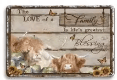 Assorted Metal Farm Signs