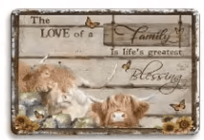 Assorted Metal Farm Signs