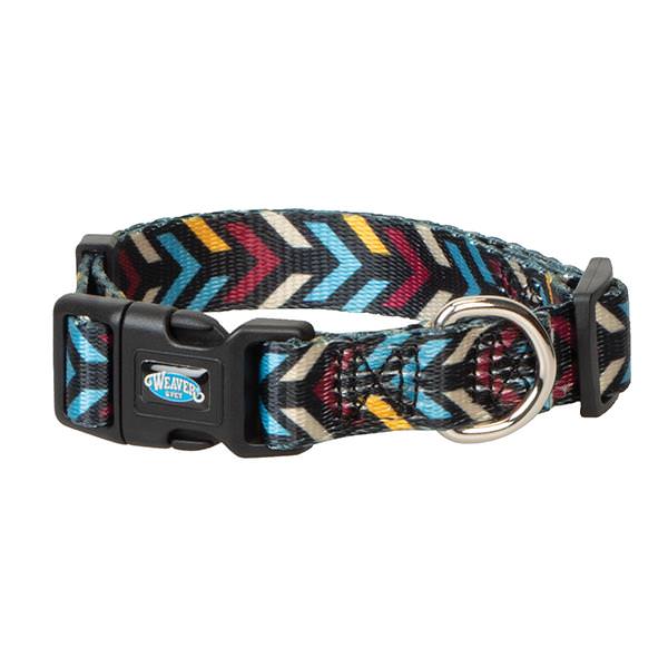 LARGE Patterned Adjustable Snap-N-Go Dog Collar by Weaver Pet®