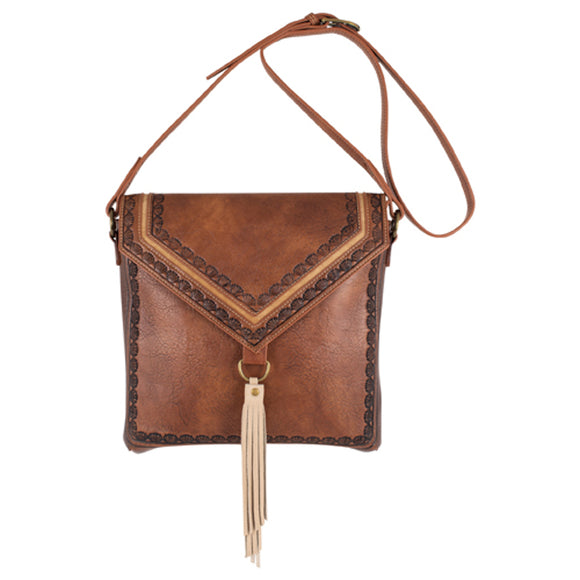 Sunburst Border Brown Crossbody Purse by Justin®