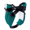 a teal set of nylon horn wraps for use on roping steers