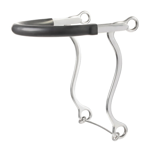 rubber nose mechanical hackamore on a white background
