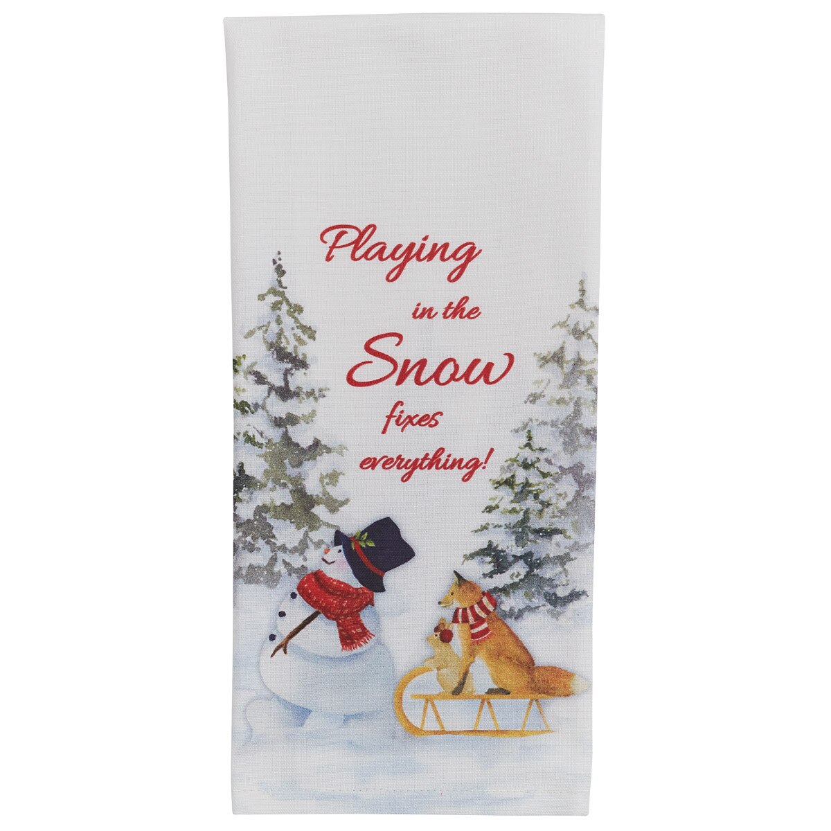 'Playing In The Snow' Dishtowel by Park Designs®