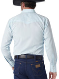 Baby Blue Tonal Pearl Snap Men's Shirt by Wrangler®
