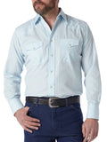 Baby Blue Tonal Pearl Snap Men's Shirt by Wrangler®