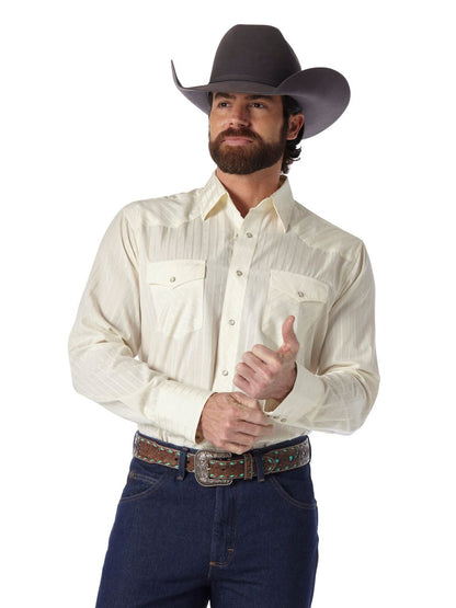 Butter Tonal Pearl Snap Men's Shirt by Wrangler®