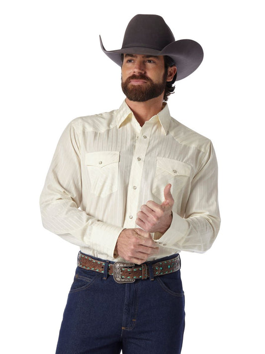 Butter Tonal Pearl Snap Men's Shirt by Wrangler®
