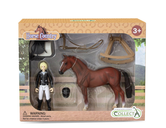 Horse Country™ Lady Tournament Rider Set by CollectA®