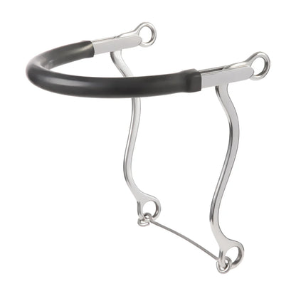 rubber nose mechanical hackamore on a white background