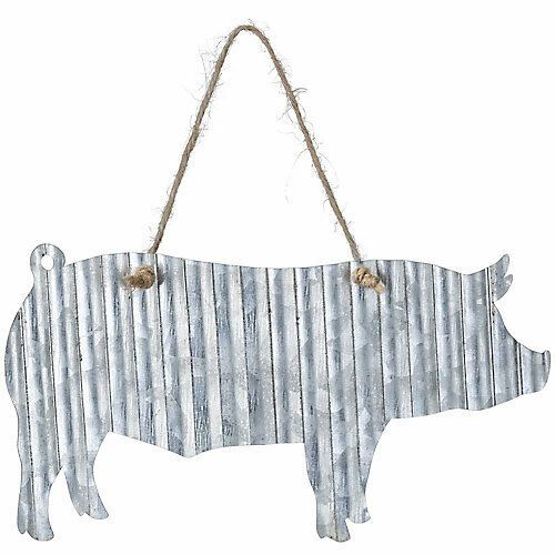 Pig Cutout 5" Tin Sign by Tough 1®