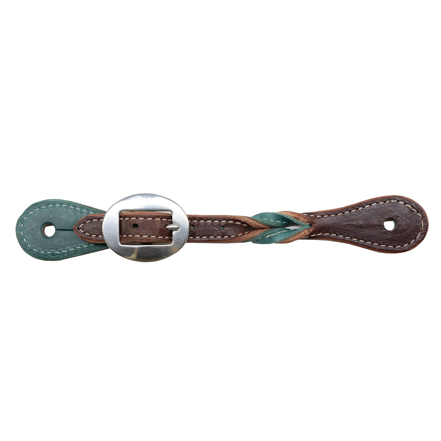 Burgundy and Emerald Twist Women's Spur Straps by Professional's Choice®