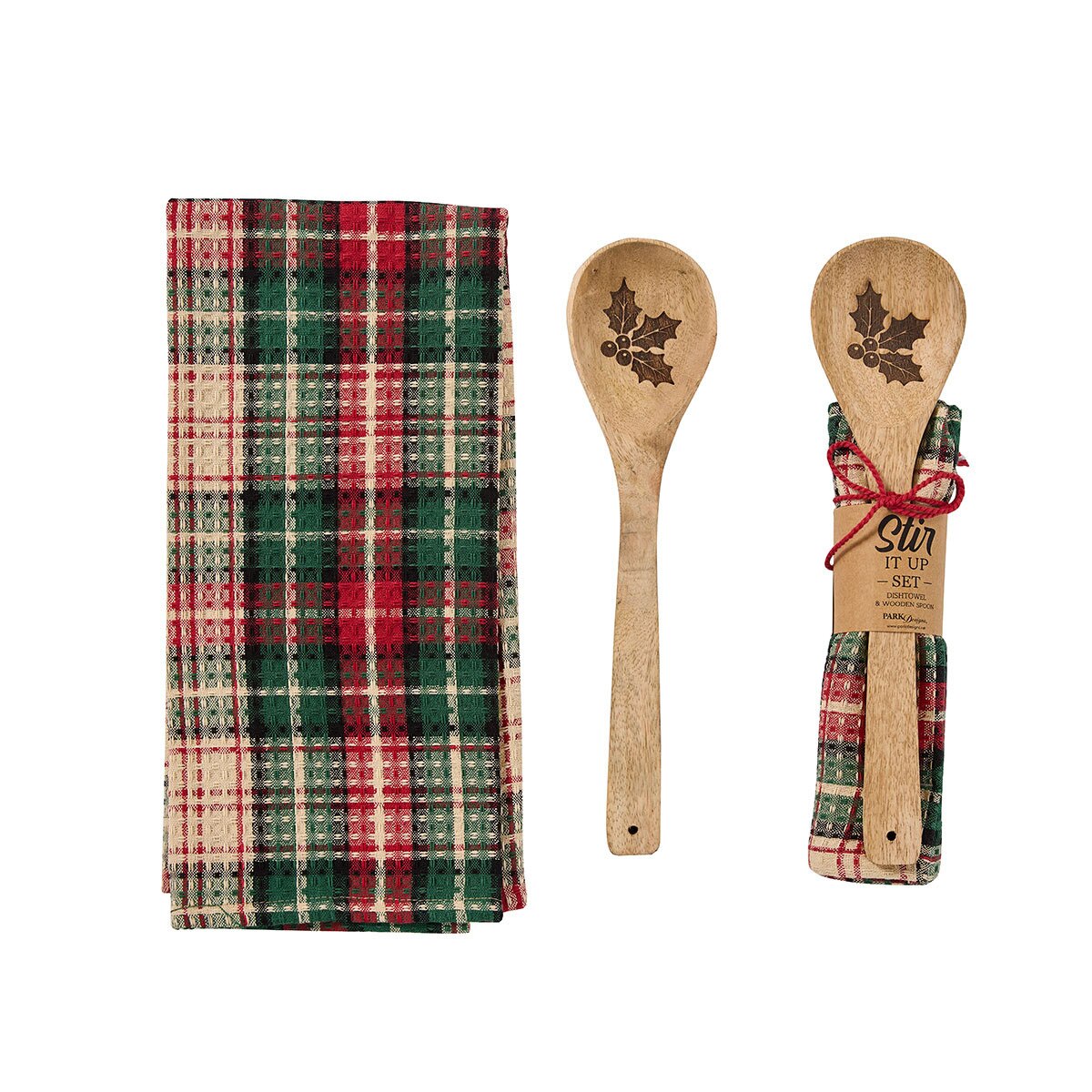 Dish Towel and Wooden Spoon Set b Park Designs on a white background