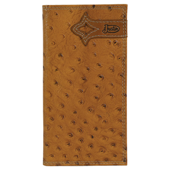 Ostrich Print Rodeo Men's Wallet by Justin®