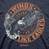 'Wings Like Eagles' Men's T-Shirt by Kerusso®