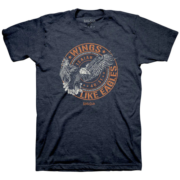 'Wings Like Eagles' Men's T-Shirt by Kerusso®