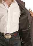 Brown Plaid Men's Western Sport Coat by Rock&Roll Denim®