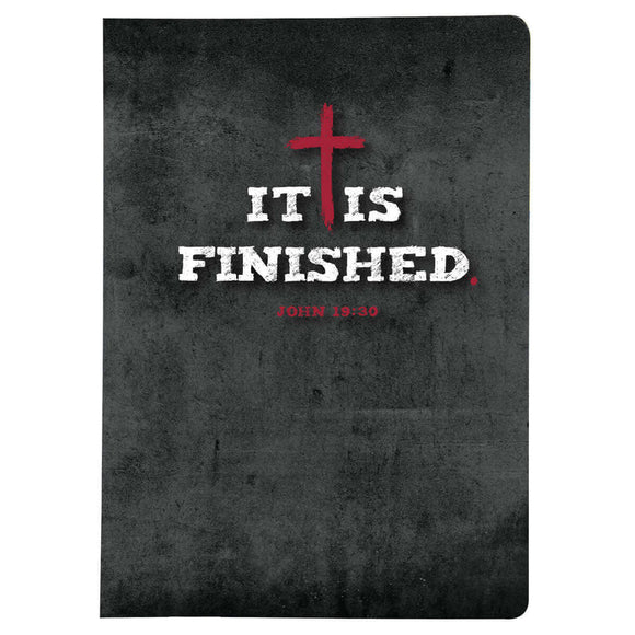 'It Is Finished' Charcoal Journal by Kerusso®