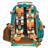 Teal & Tan Serape 'Mule' Back Pack by Hooey®