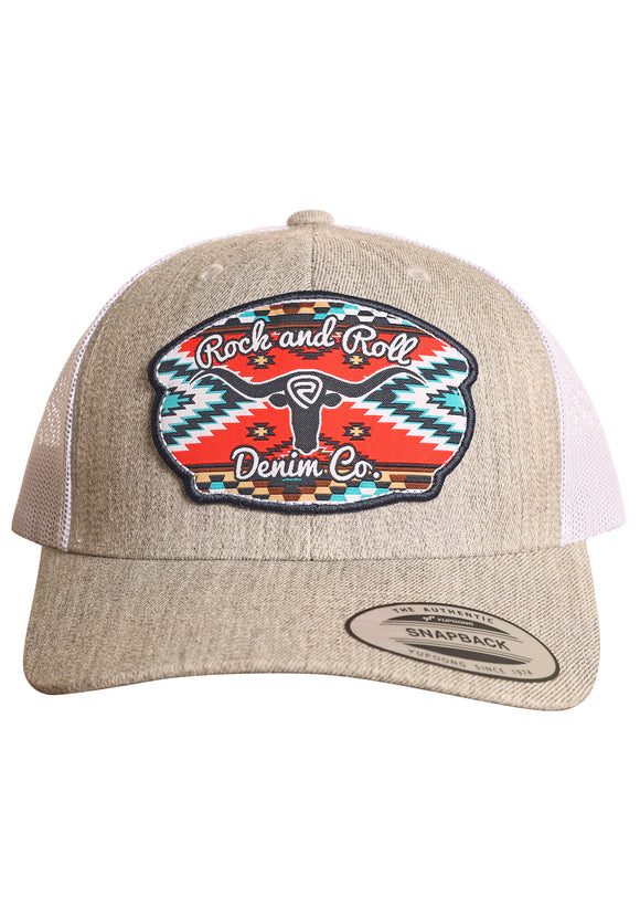 Grey Southwest Patch Cap by Rock & Roll Denim®