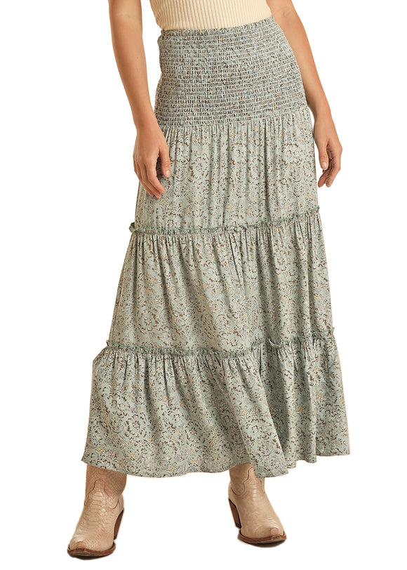 Jade Floral Women's Maxi Skirt by Panhandle Slim®