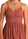 Burnt Orange Tiered Maxi Dress by Rock & Roll Cowgirl®