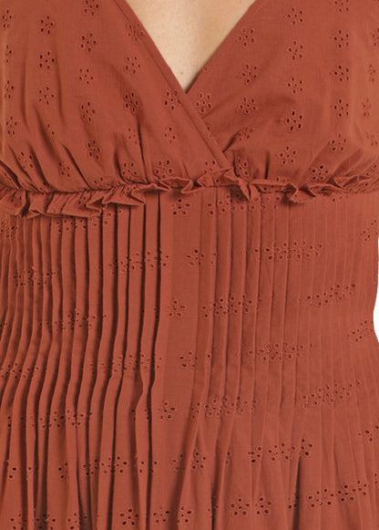 rust colored Rock&Roll Denim dress