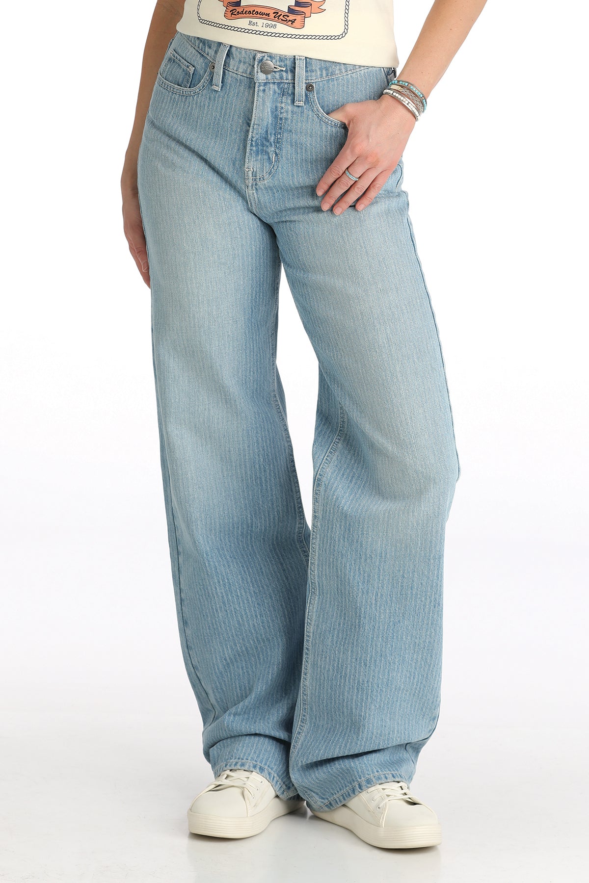 Herringbone 'Casey' High Rise Loose Women's Jean by Cruel Denim®
