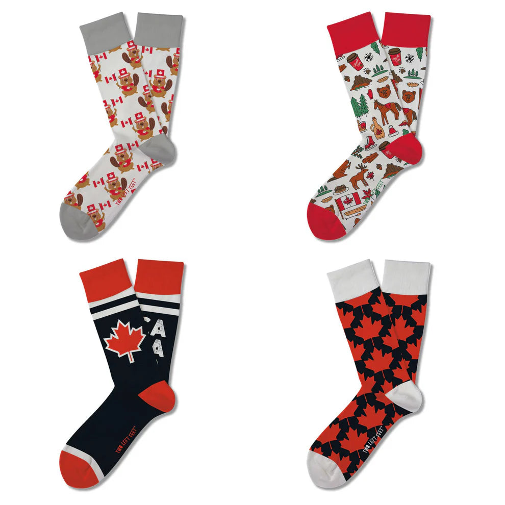 Canada Crew Socks by Two Left Feet®
