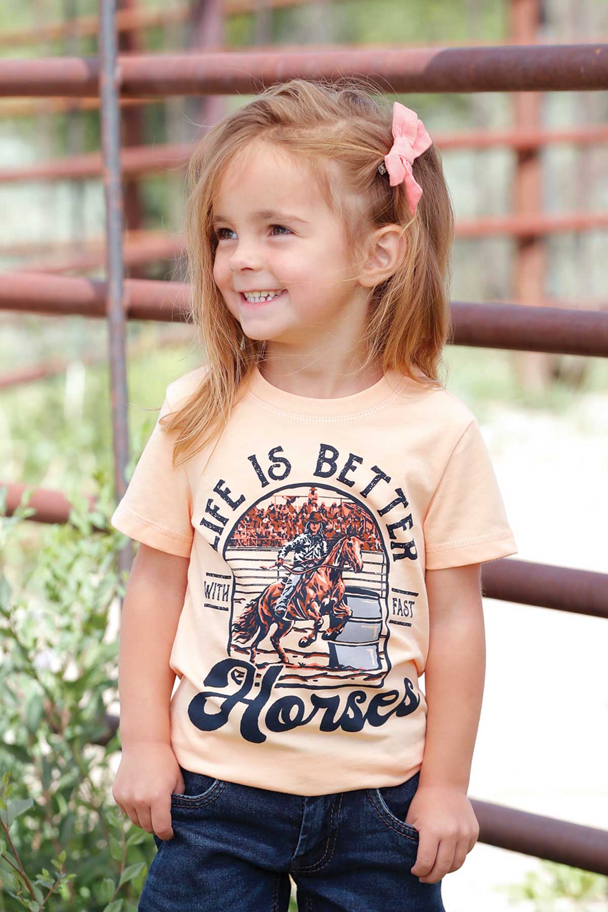 'Fast Horses' Toddler Girl's T-Shirt by Cruel Girl®