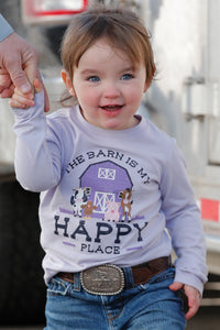 'Happy Barn' Long Sleeve Toddlers T-Shirt by Cruel Girl®