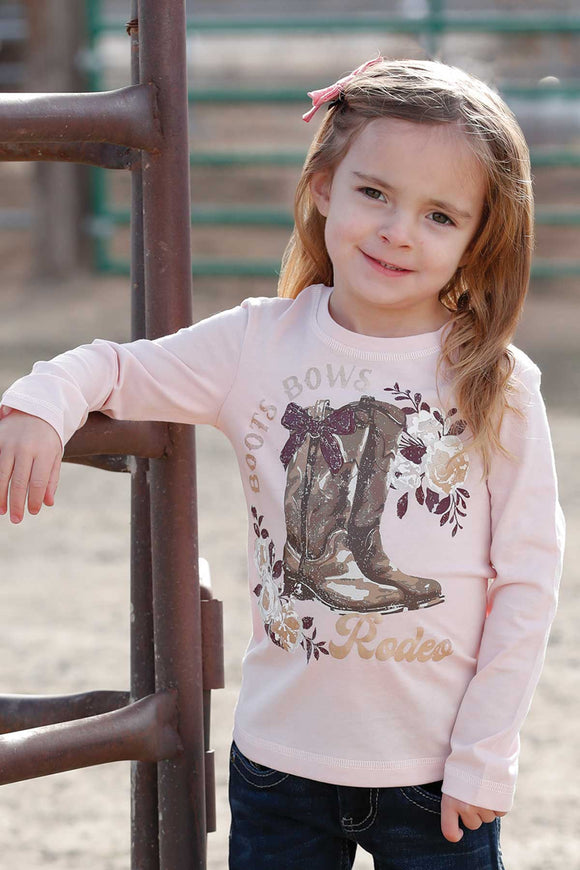 'Boots, Bows, Rodeo' Toddler Girl's Long Sleeve T-Shirt by Cruel Girl®