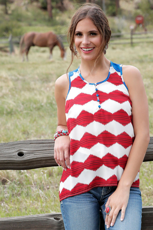 Red, White & Blue Women's Top by Cruel Denim®