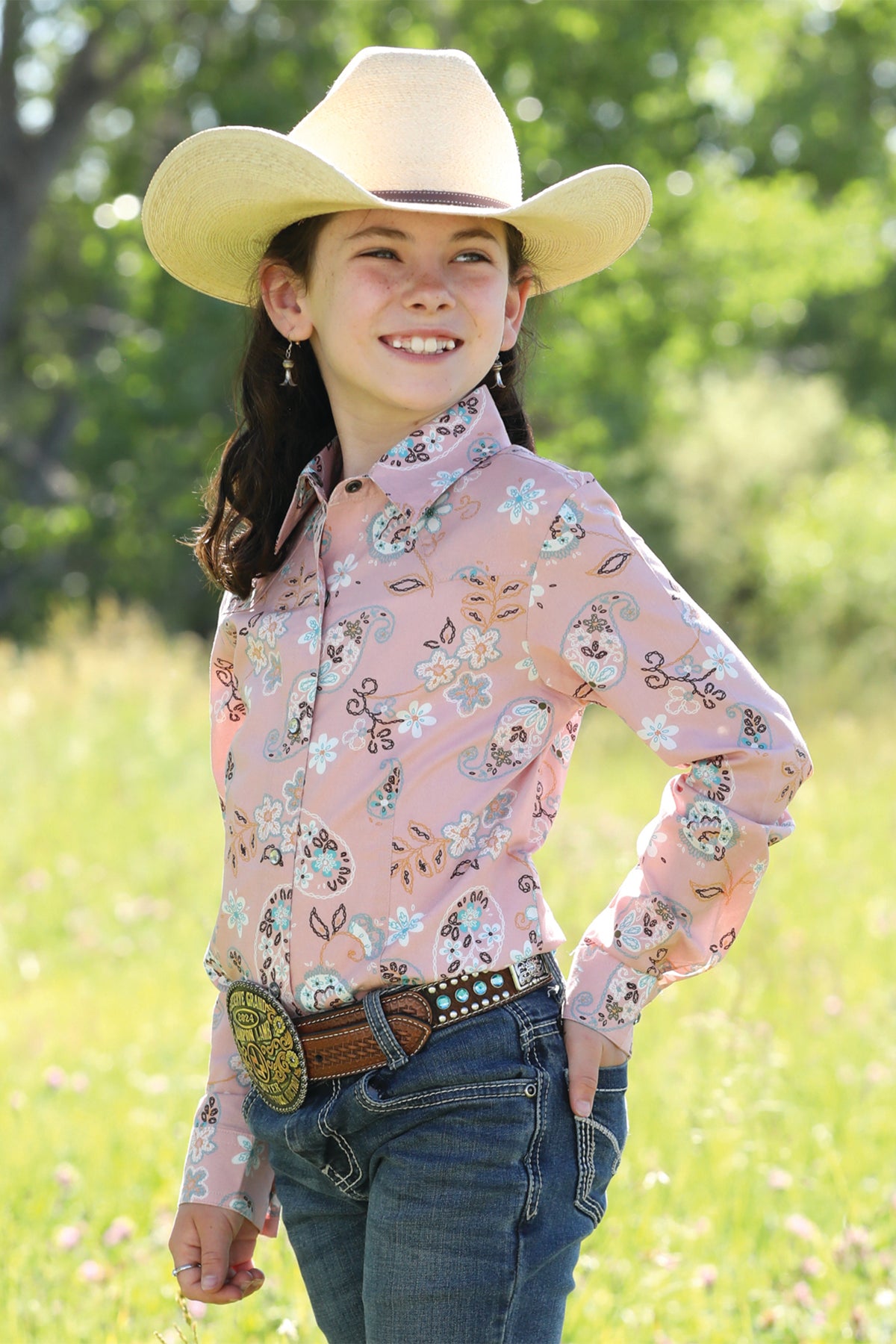Dusty Pink Floral Girl's Shirt by Cruel Girl®