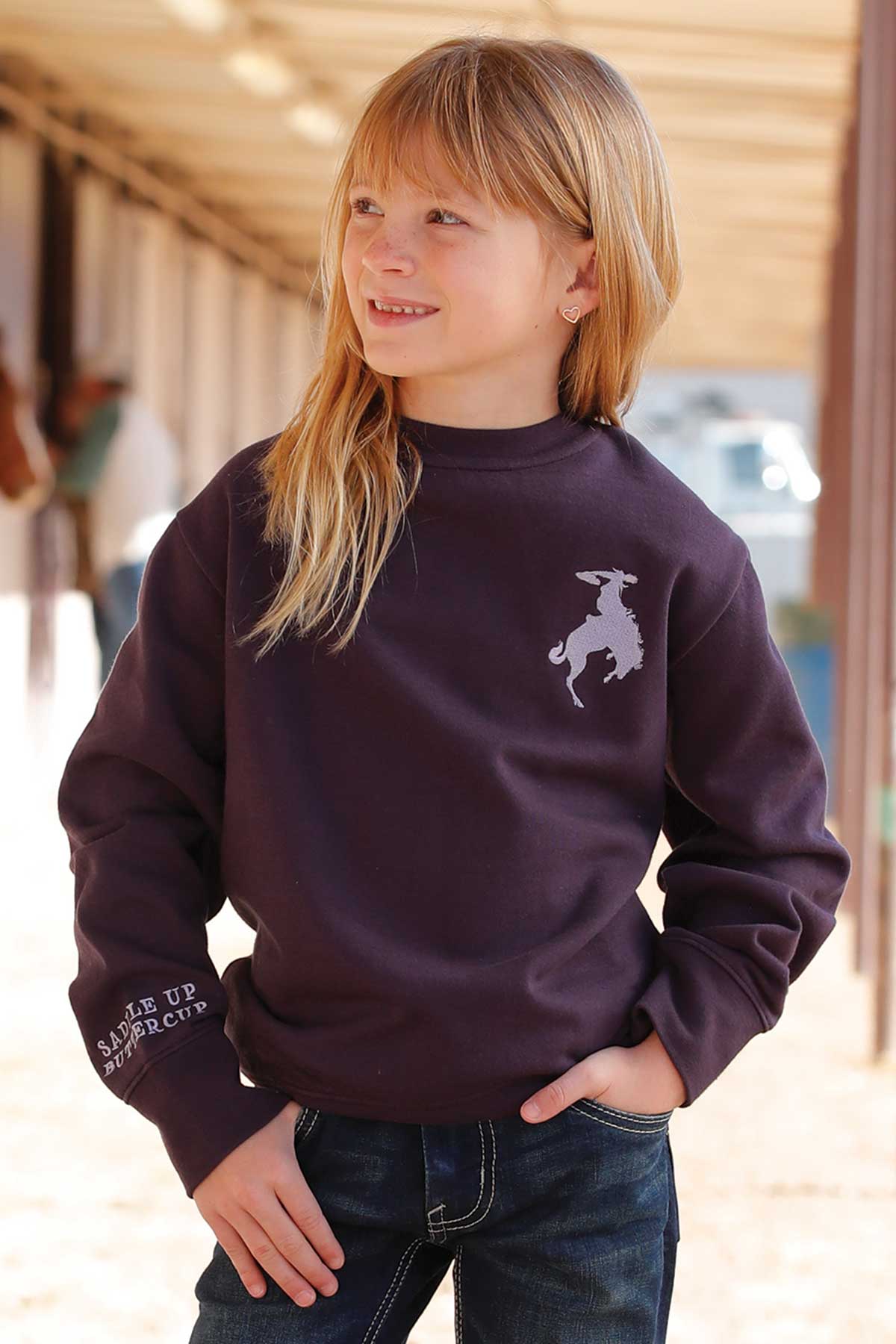 Purple Pullover Girl's Sweater by Cruel Girl®