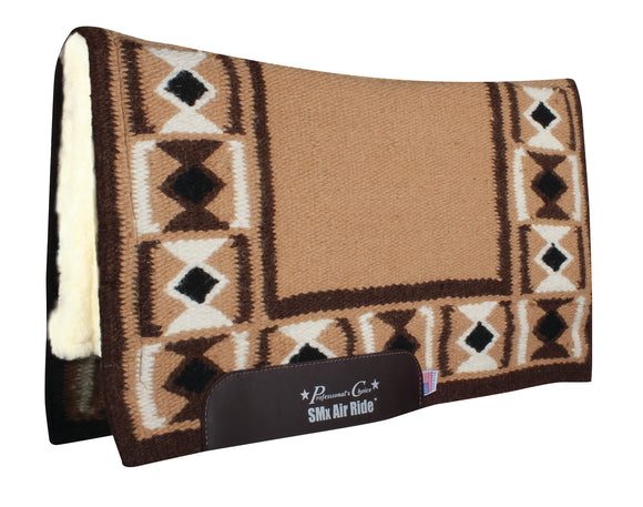 Tan & Chocolate 'Hourglass' SMx Air Ride™ Saddle Pad by Professional's Choice®
