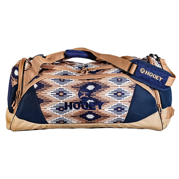 Navy & Tan Digi-Aztec Duffle Bag by Hooey®