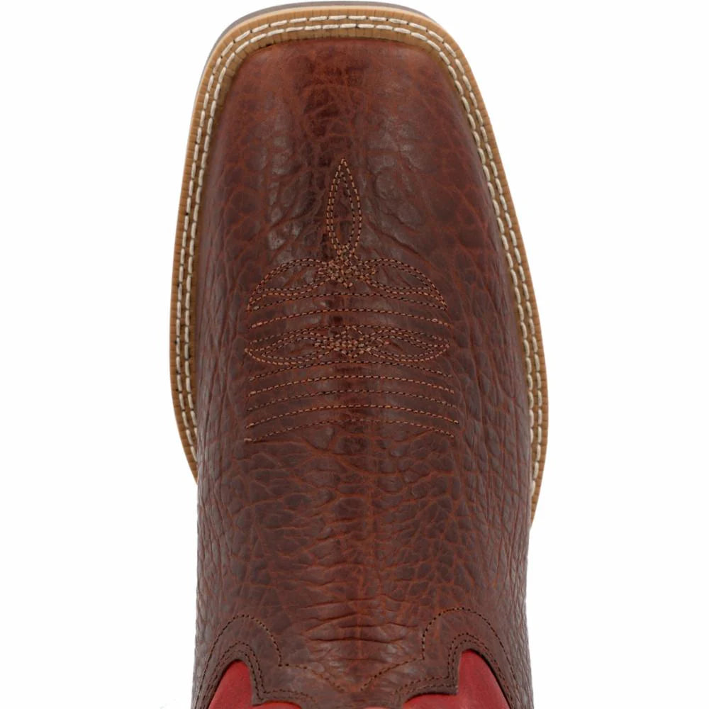 Shyloh™ Red & Brown Square Toe Men's Boot by Durango®