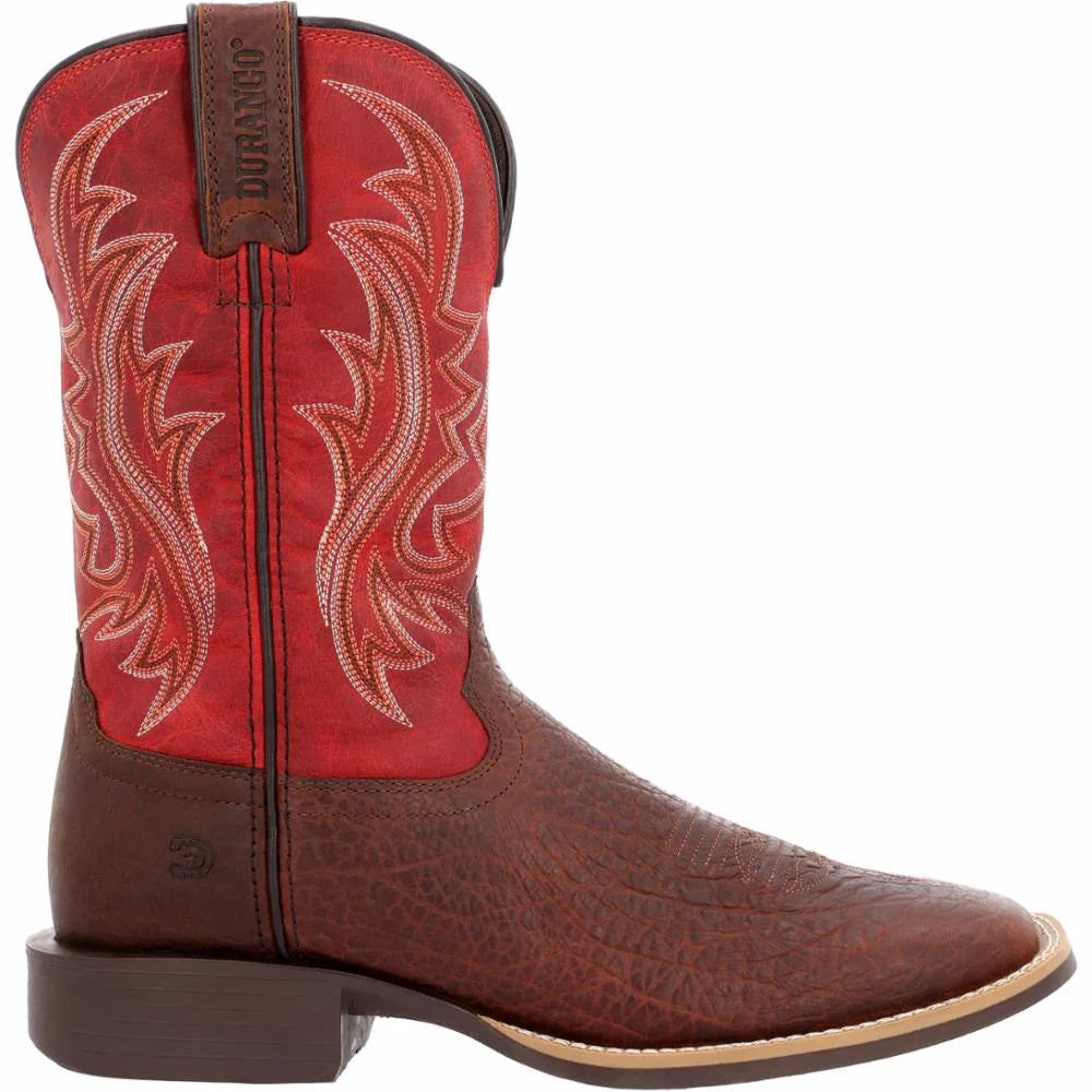 Shyloh™ Red & Brown Square Toe Men's Boot by Durango®