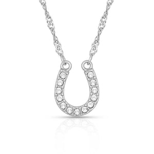 Rhinestone Horseshoe Necklace by Montana Silversmiths®