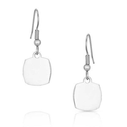 Square Drop Turquoise Earrings by Montana Silversmiths®