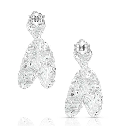 'Diamond Blues' Feather Earrings by Montana Silversmiths®