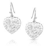 Chiseled Heart Earrings by Montana Silversmiths®