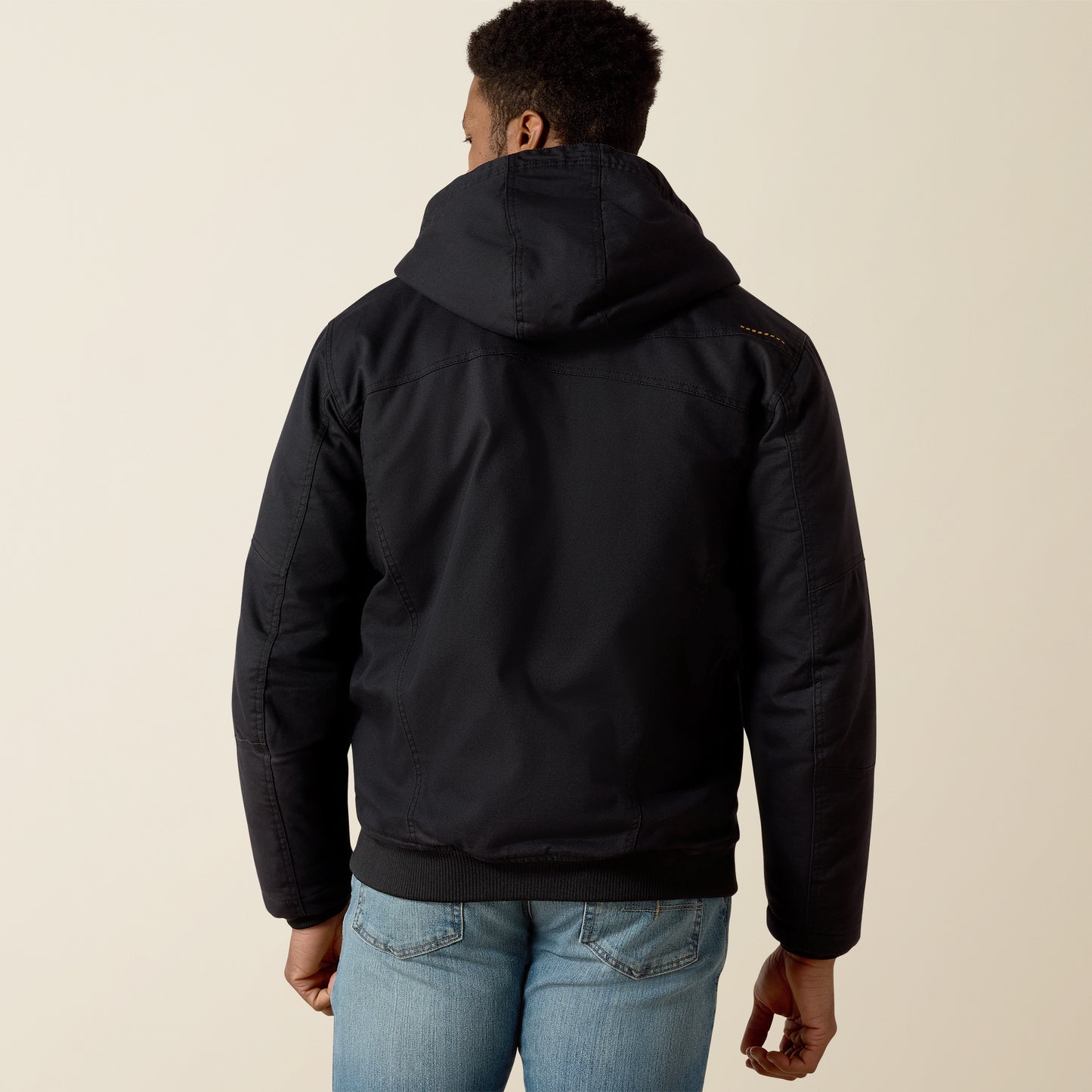 Rebar™ Black Washed DuraCanvas™ Insulated Men's Jacket by Ariat®