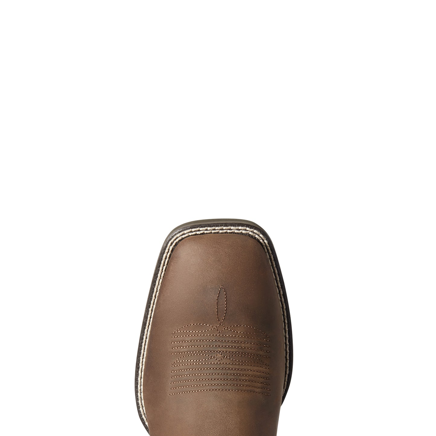 Brown Ariat boot on a white background