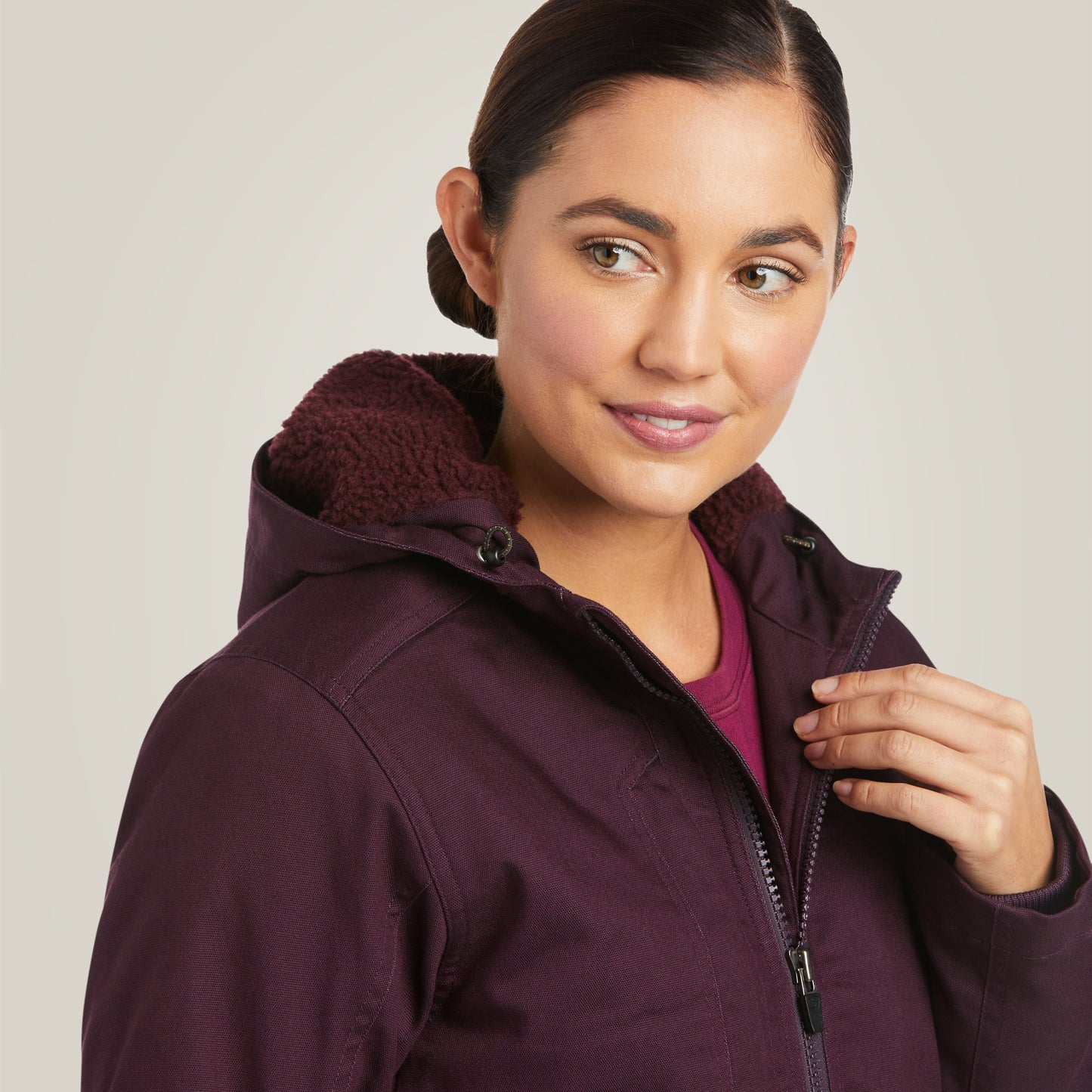 Rebar™ Plum Perfect DuraCanvas™ Insulated Women's Jacket by Ariat®