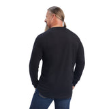 Black Rebar™ 'Cotton Strong' Long Sleeve Men's T-Shirt by Ariat®
