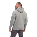 Heather Grey Rebar™ 'Workman' Full Zip Men's Hoodie by Ariat®