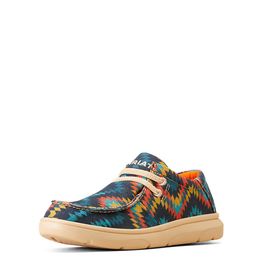 Blue Geo Print 'Hilo' Youth Shoe by Ariat®
