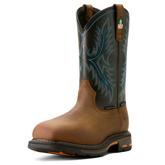 Twilight Blue WorkHog® Wide Square Toe H2O CSA® Men's Boot by Ariat®